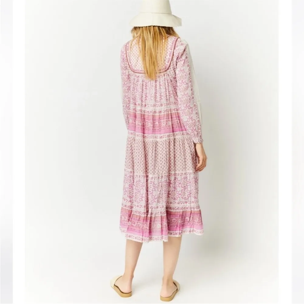 Matta NY Nikita midi dress in pink coral NWT Orange Size XS - Image 6