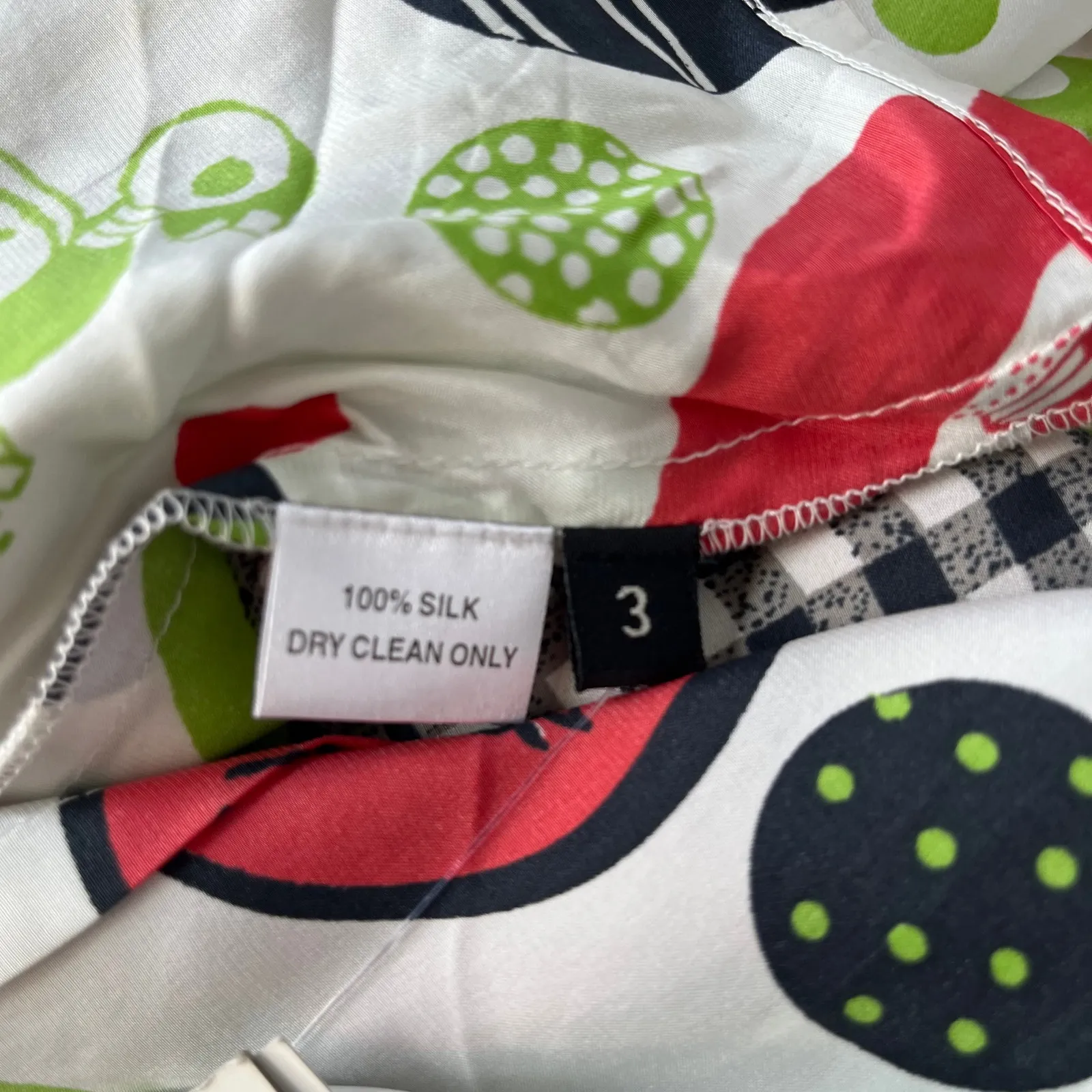 Lulu & Red 100% Silk WHhimsigoth Womens Top 8 Lace Y2K Festival Indie Artsy Dot White Size undefined - Image 11