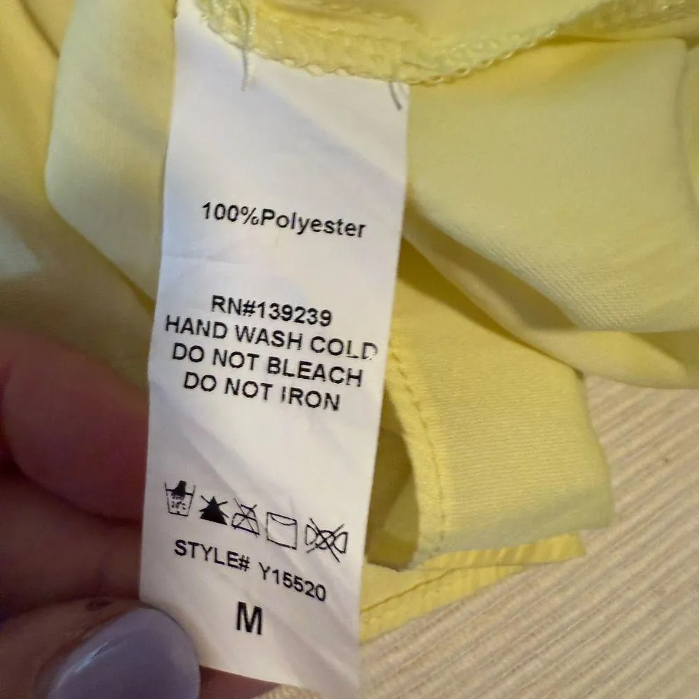 DO+BE Yellow Ruched Ruffled Halter Sundress - Image 6