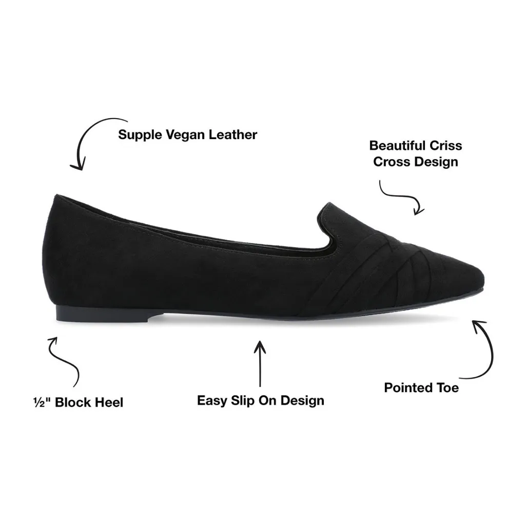 Journee Collection Women's Mindee Pointed Toe Flats- Size 10 - Image 3