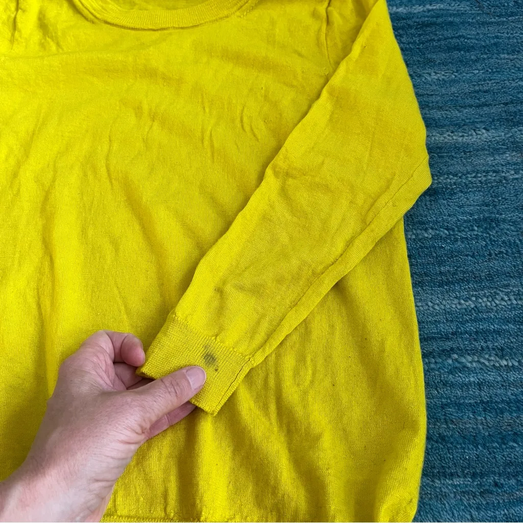 J. Crew Yellow and Blue Crew Neck Sweaters - Image 9