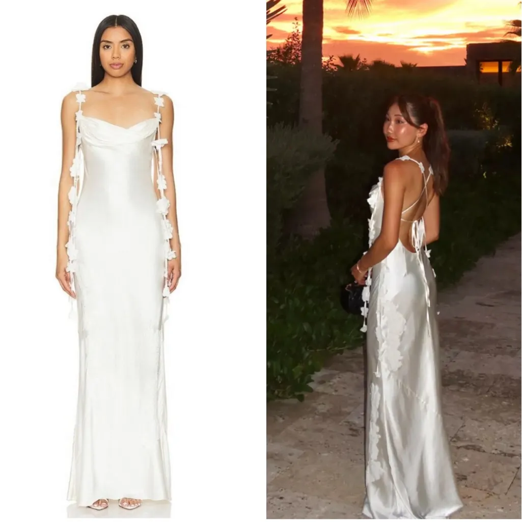 NBD Inaya Gown in Cream - Image 2