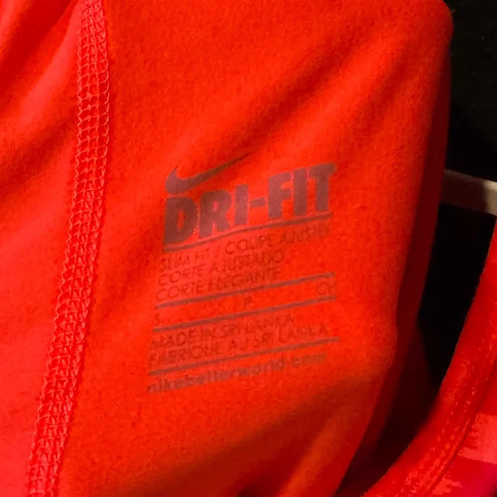 Nike Dri-FIT Checkered Red Racerback Tank Top - Image 2