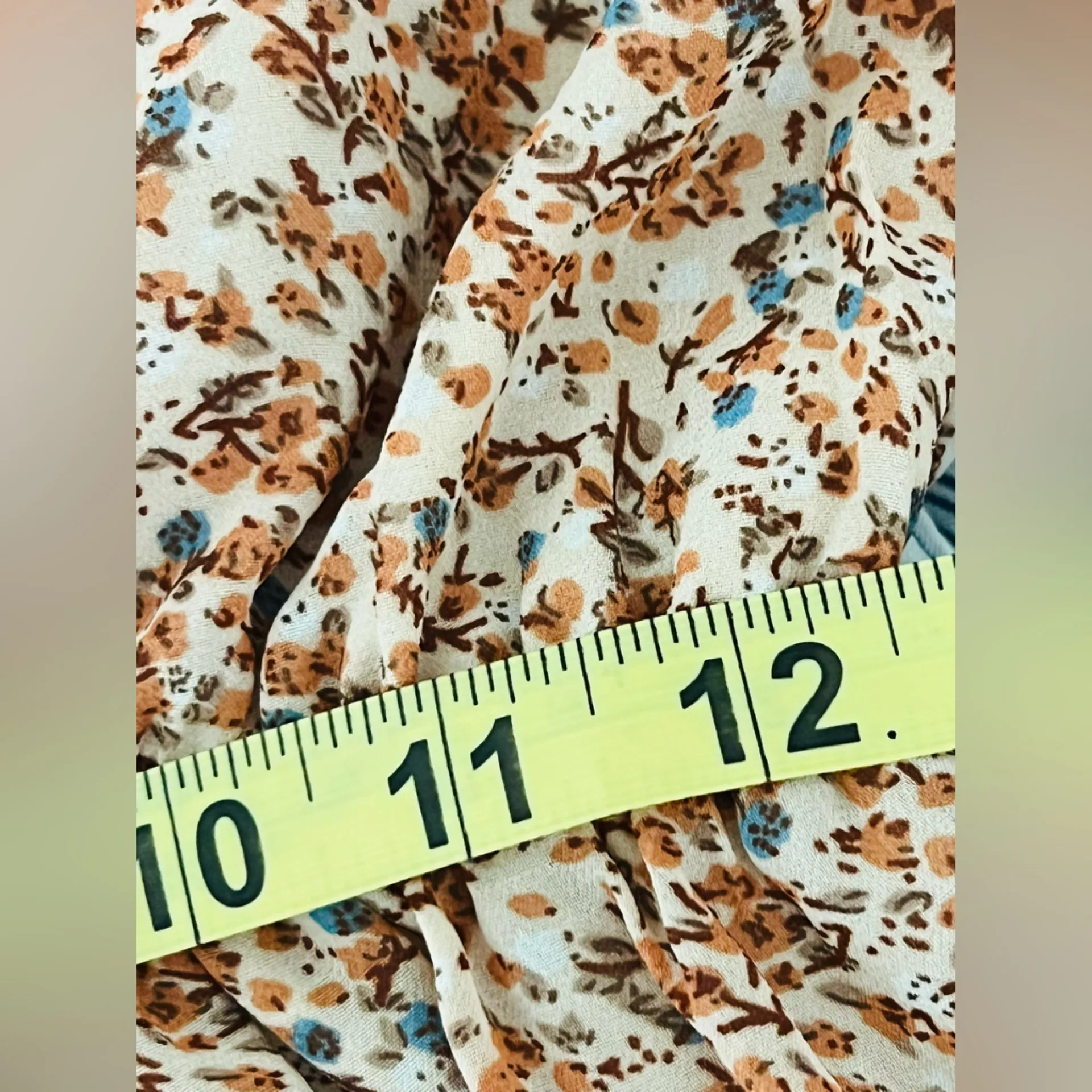 For good women’s mini dress floral print puffy long sleeves size S - Image 8