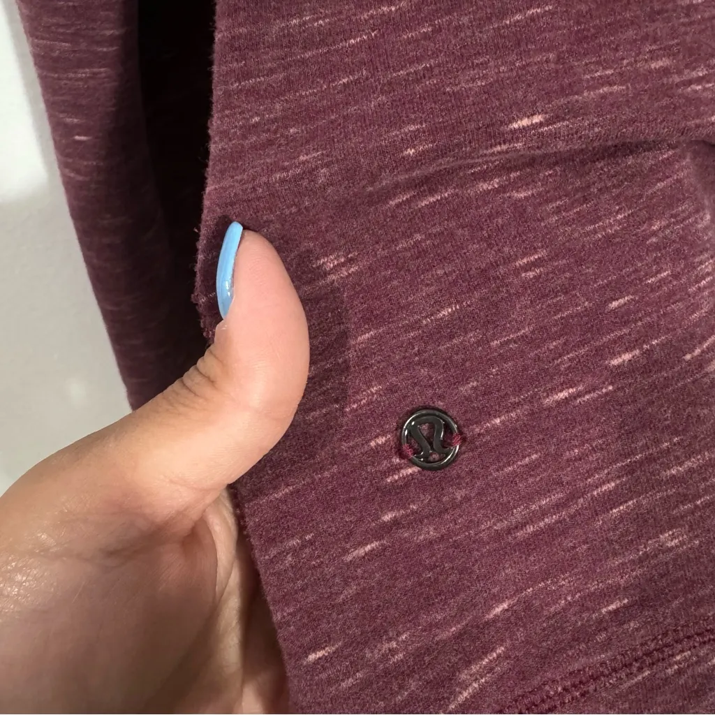 LULULEMON Find Your Centre Wrap Jacket Marled Rust Berry Size‎ 8 - Image 5
