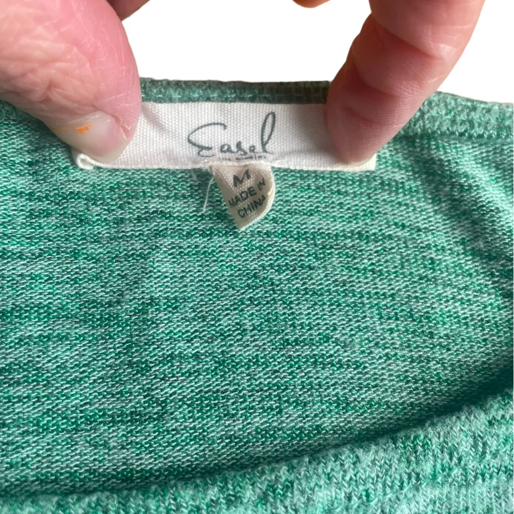 Easel Oversized Stretchy Sweater Womens Size Medium In Green - Image 4