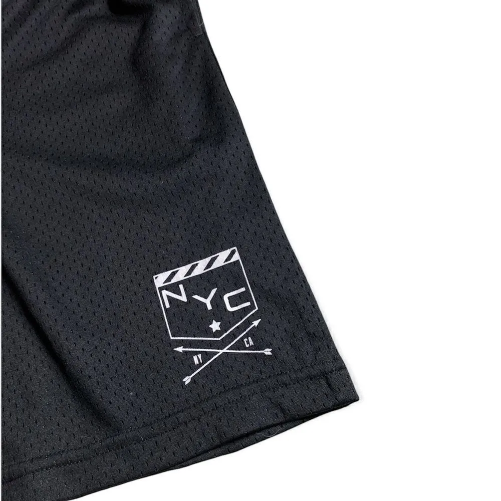 NYC SZ S mesh basketball shorts Black - Image 2