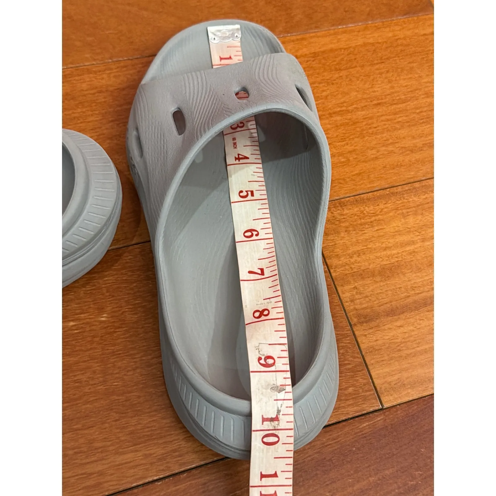 Hoka Ora Recovery Slides Gray Women's Comfort Foam Slip On Size 8 - Image 6