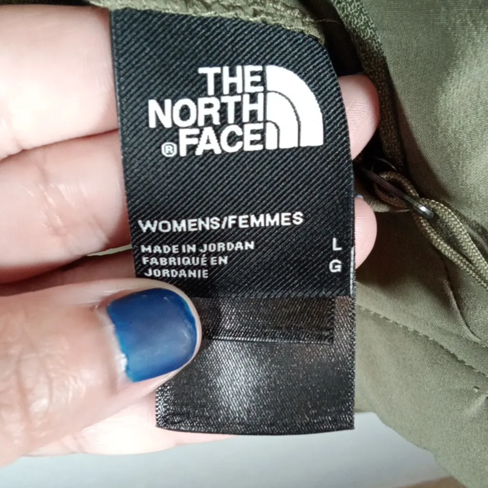 The North Face Shelba Rasquel olive green reversible Fleece 1/2 zip size large - Image 6