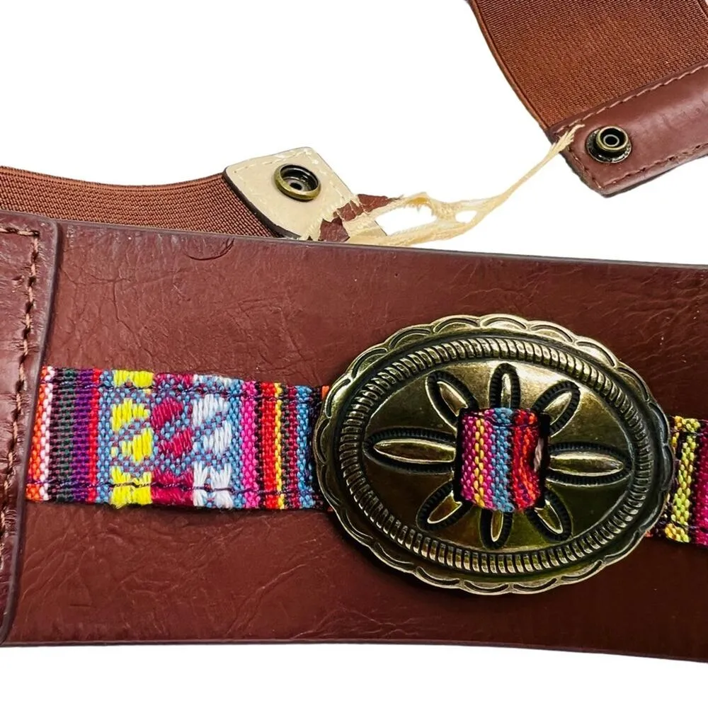 Steve Madden Aztec Brown Belt M/L - Image 4