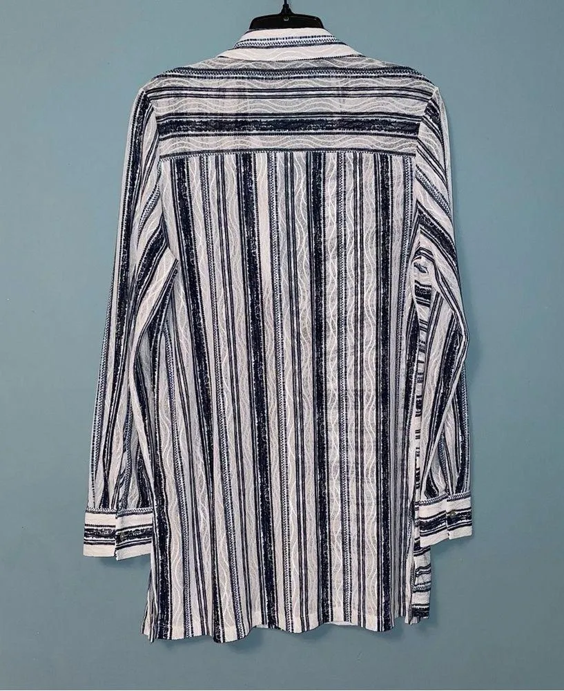 Chico’s Travelers Shirt Jacket Layering Piece Lightweight Size Medium - Image 8