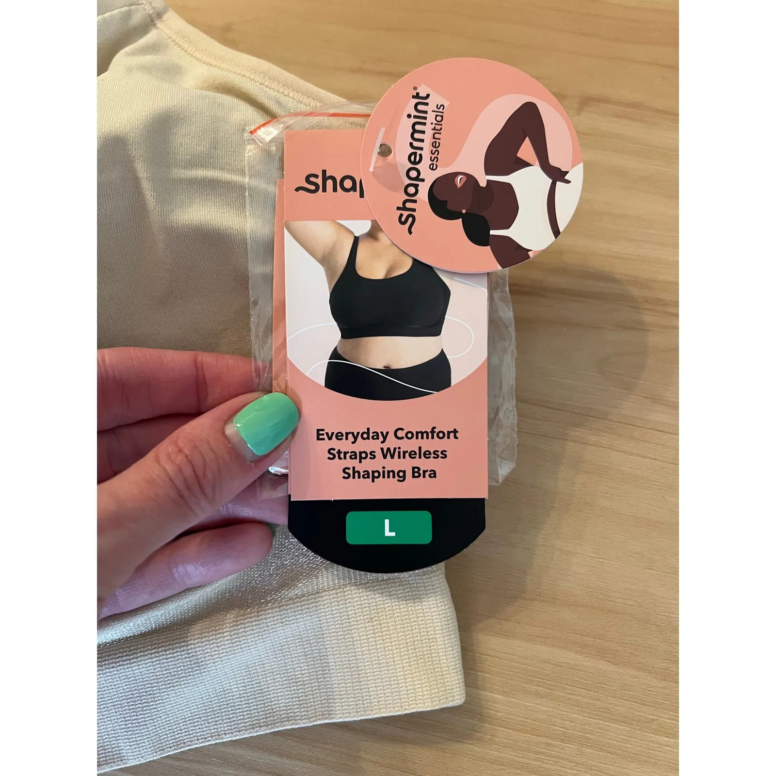 Shapermint Essentials Everyday Comfort Straps Wireless Shaping Bra Size L - Image 5