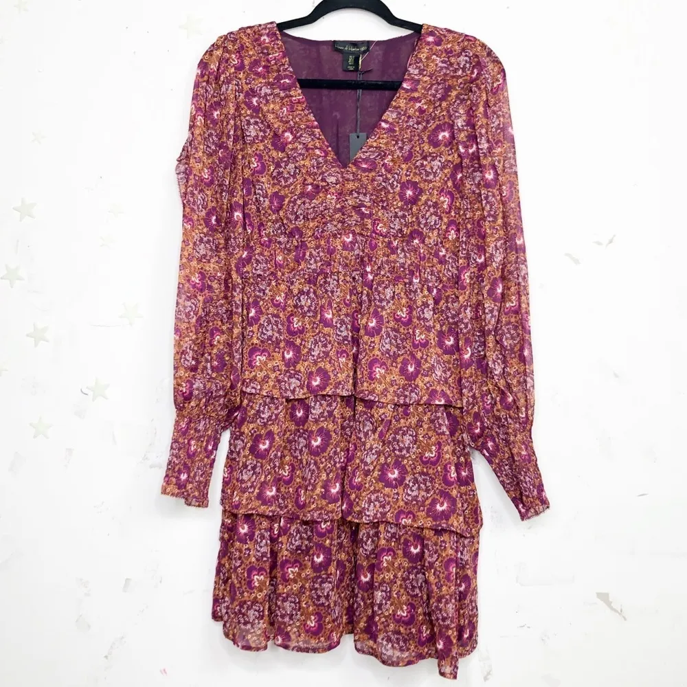 HOUSE of Harlow 1960 tiered floral mini dress - Image 8