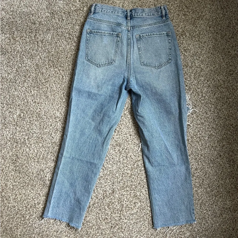 Pacsun High Rise Straight Jeans Medium Wash Distressed Denim Streetwear Size 26 - Image 4