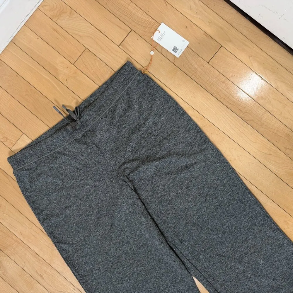 New QUINCE Flowknit Wide Leg Pants NWT Charcoal grey Size Medium - Image 5