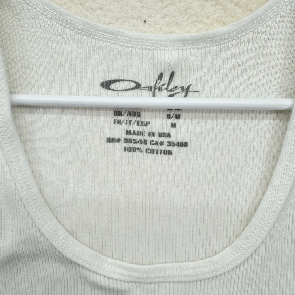 Vintage Y2K Oakley Ribbed Tank Top - Image 2
