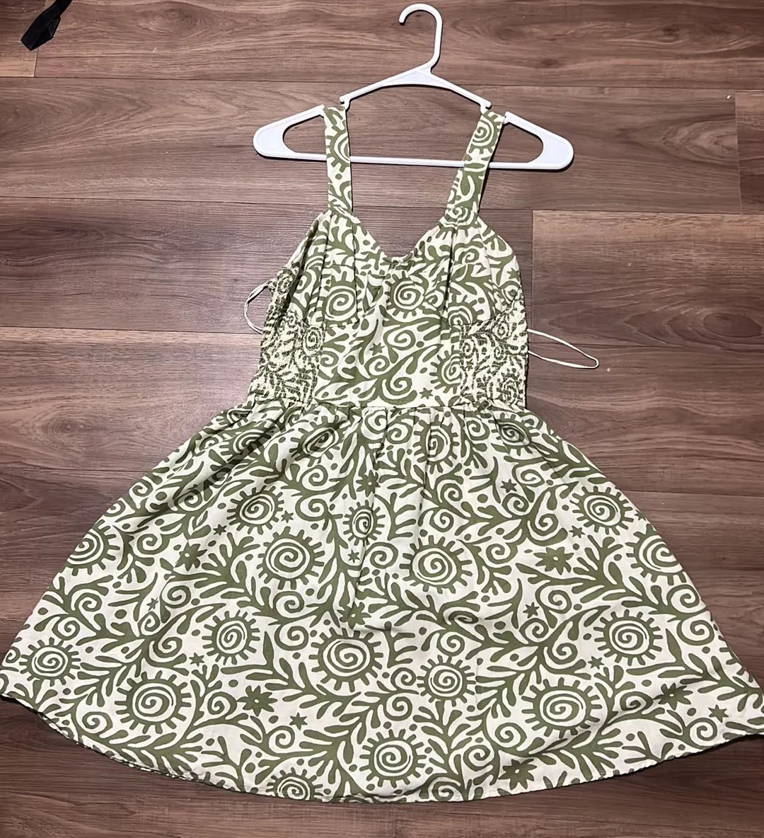 Green Linen Dress - Image 2