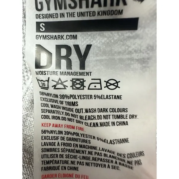 Gymshark Flex Seamless High Waist Marl Grey Blue Leggings S Dry‎ Moisture Yoga - Image 5