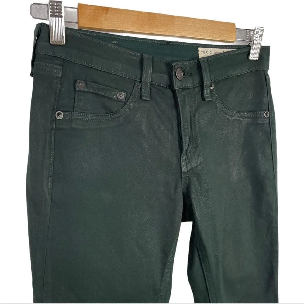 Rag & Bone Legging Jean Coated Green Revolve 24 - Image 5