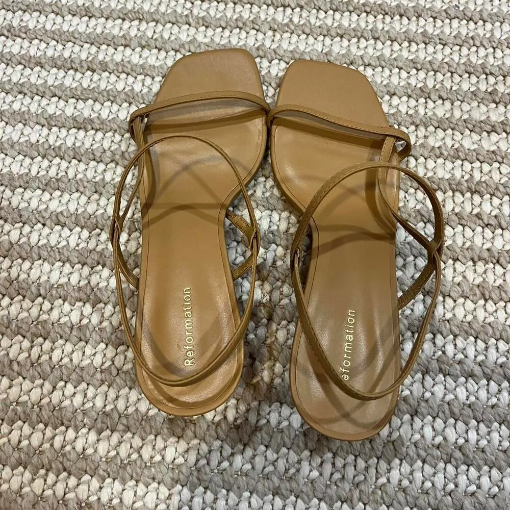 Reformation Serenity Bare Kitten Heel Sandal - Image 2