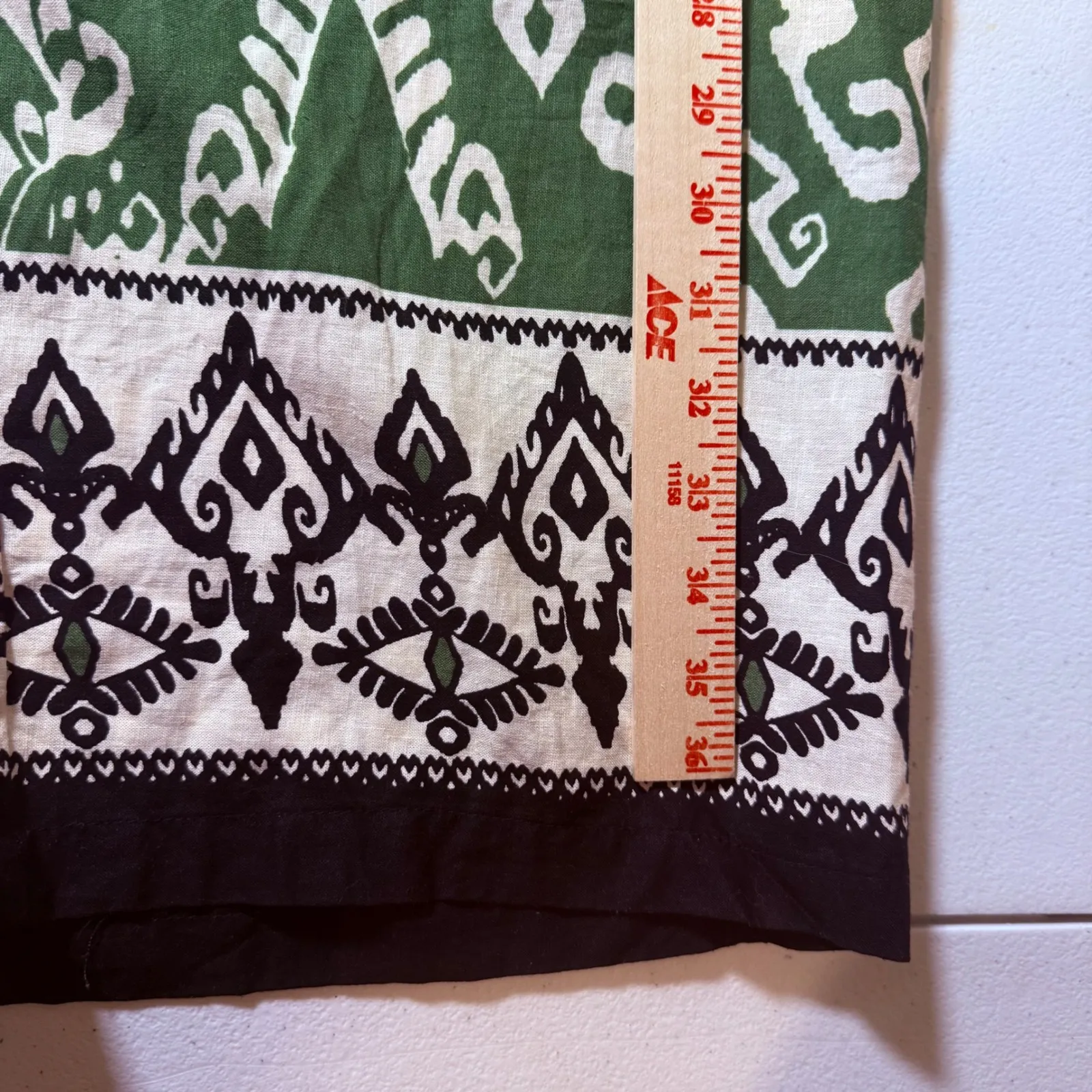 Haute Hippie Green Linen Wide Leg Pants Boho Pull On Elastic Waist 1X NWT Resort - Image 8