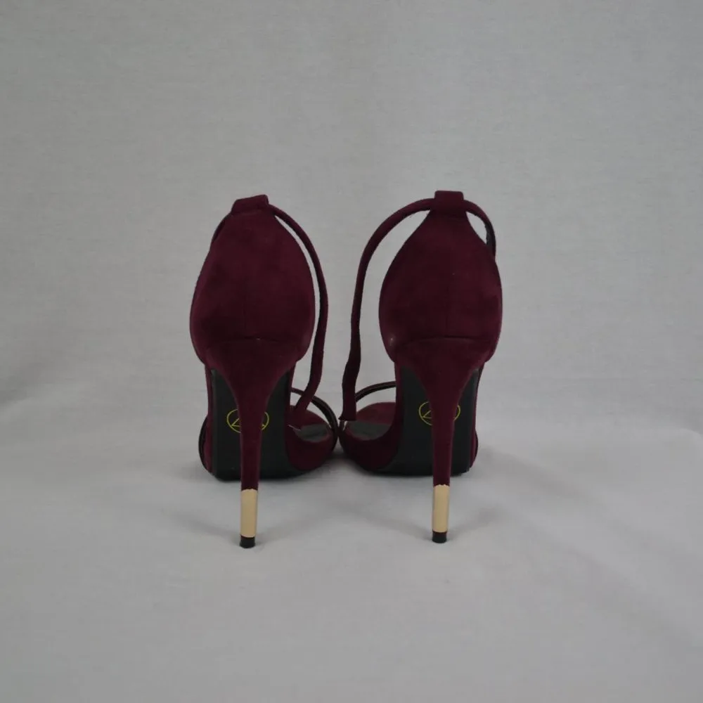 Missguided gold trim barely there heel - Image 5