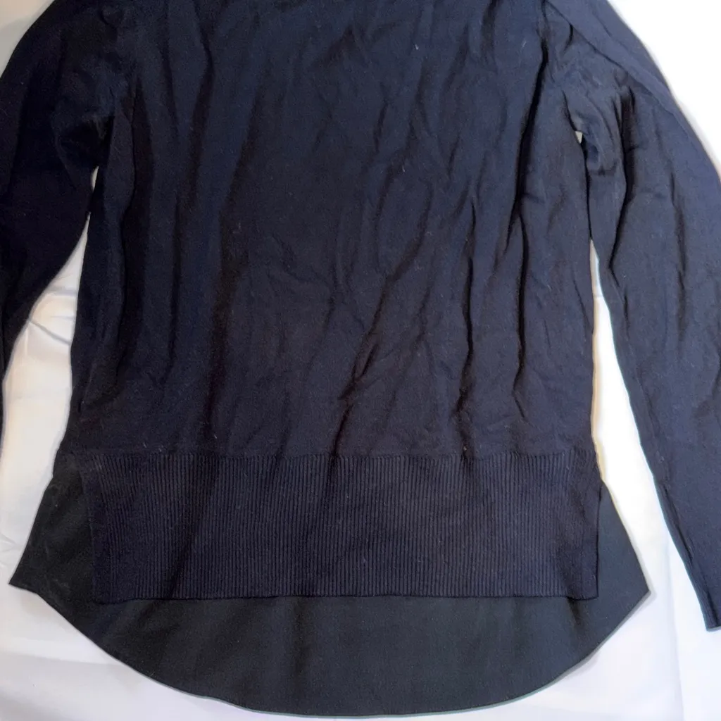 Ted Baker London Black Top with Gold Embellished Collar - Image 10