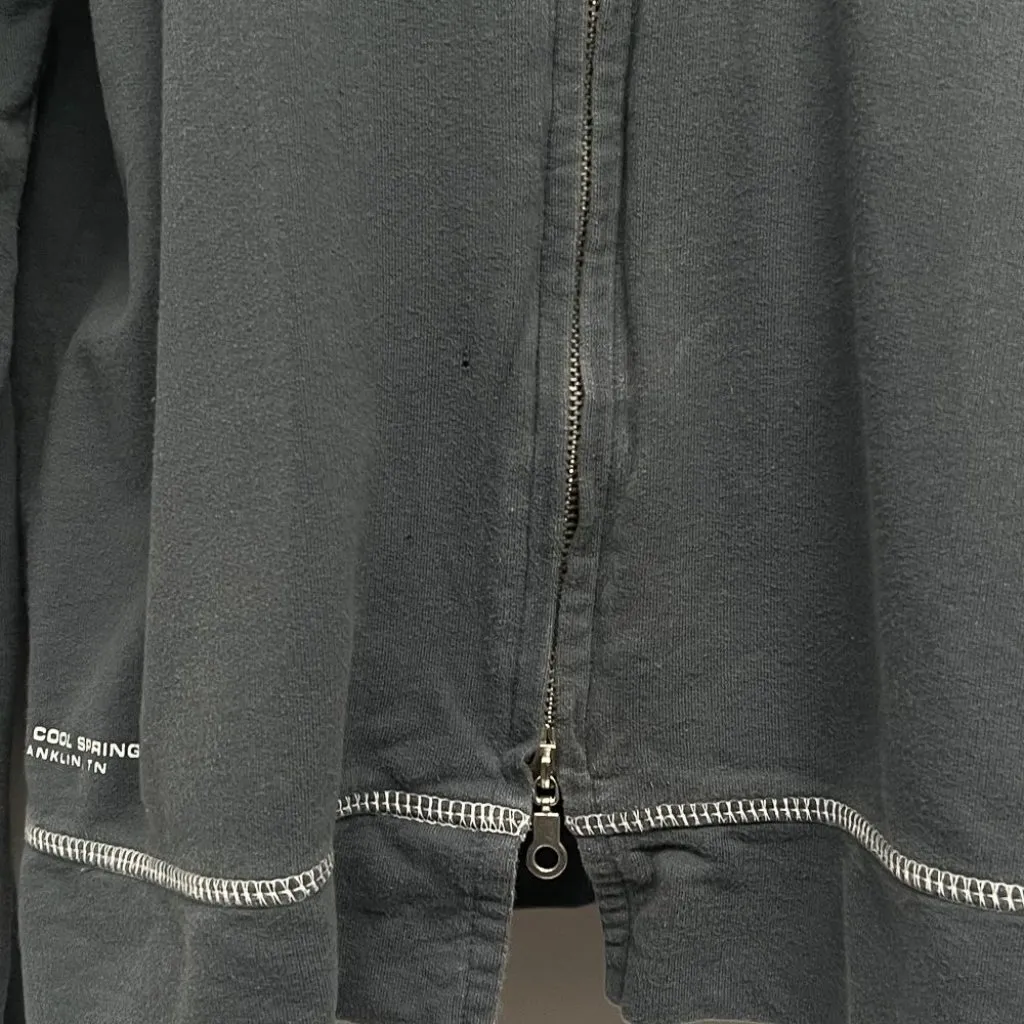 Vintage Harley Davidson Logo Zip Up Jacket Sweatshirt Hoodie Womens Coat Xlarge Blue Size XL - Image 6