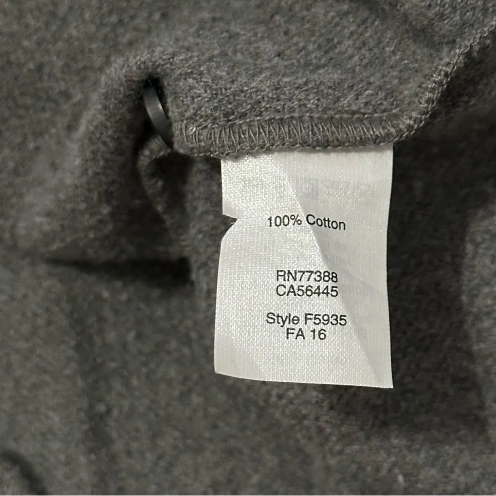 Madewell Women’s Size M Gray Cotton Flannel Heavy Shrunken Button Up Shirt - Image 6