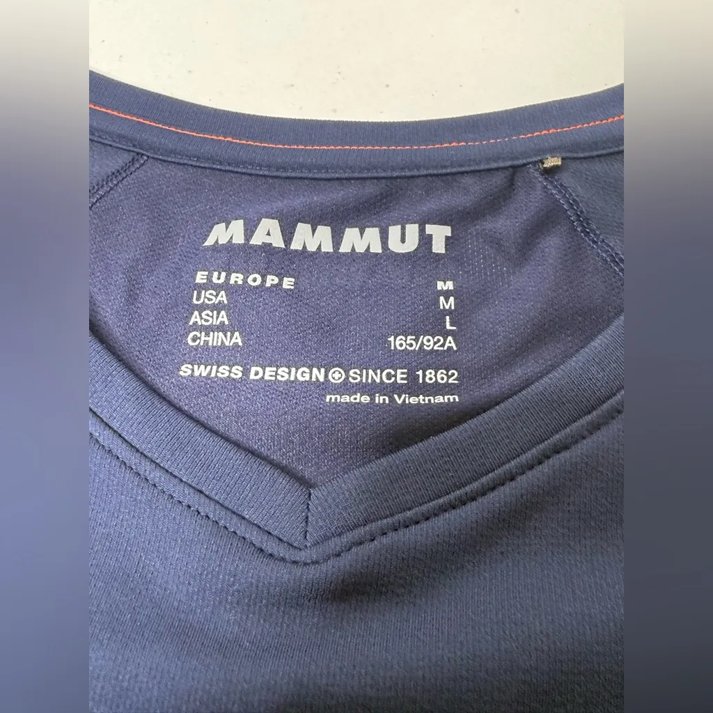 Mammut Sertig Long Sleeve Shirt Women’s Size M Blue Hiking‎ Running Polartec Size M - Image 5