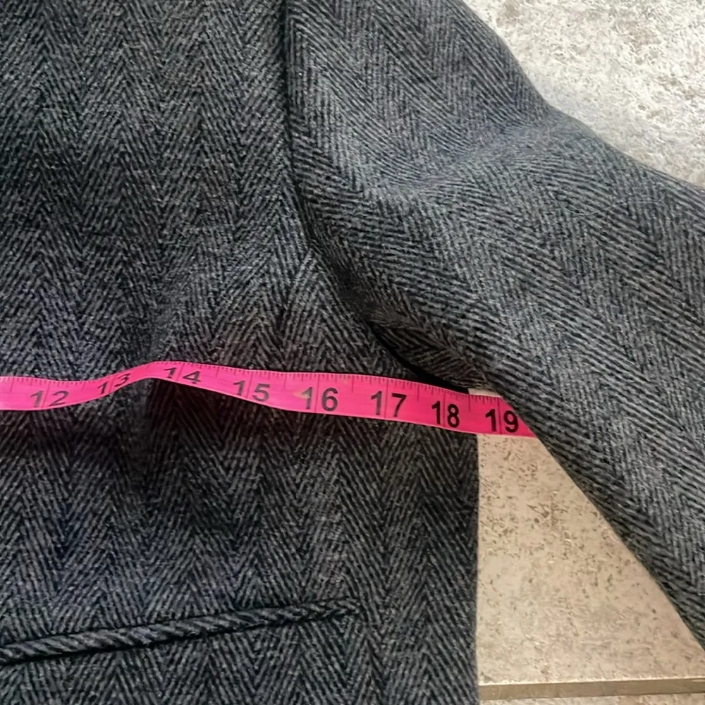 J.Crew Wool-blend Herringbone Lady Jacket Heathered Grey Herringbone - Image 13