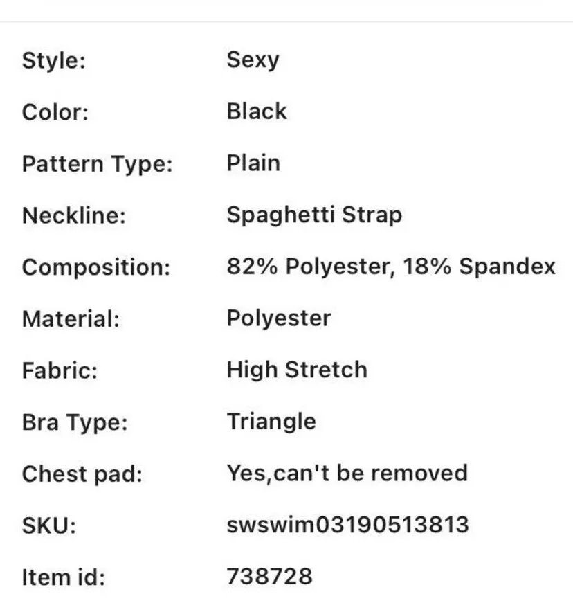 SheIn Bathing Suit Top - Image 5