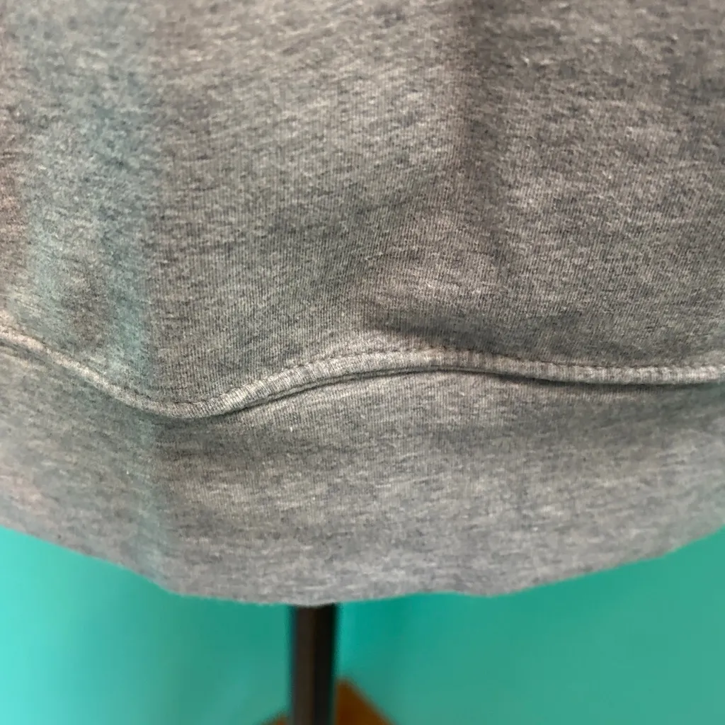 Nike Heather Gray V-Neck with Pink Trim and kangaroo pouch - Image 5