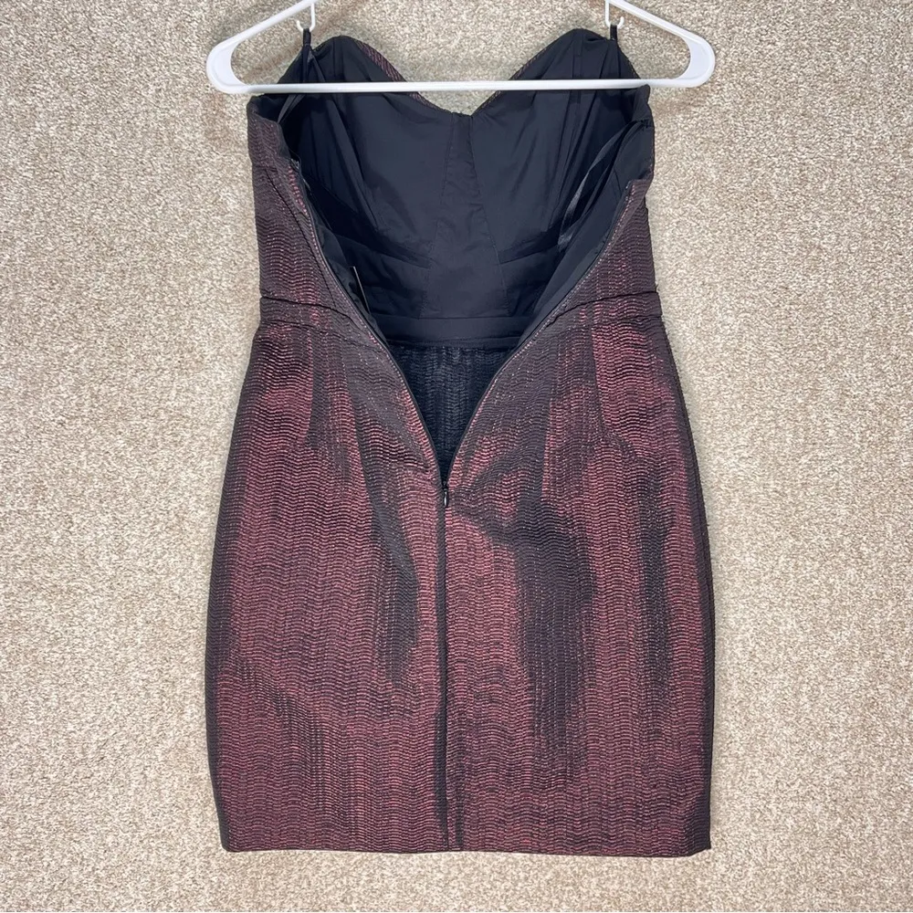 NWT holiday party dress sparkly strapless bustier sweetheart neckline mesh area - Image 14