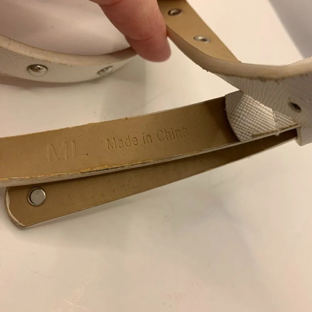 White and Silver Thin Belt - Image 4