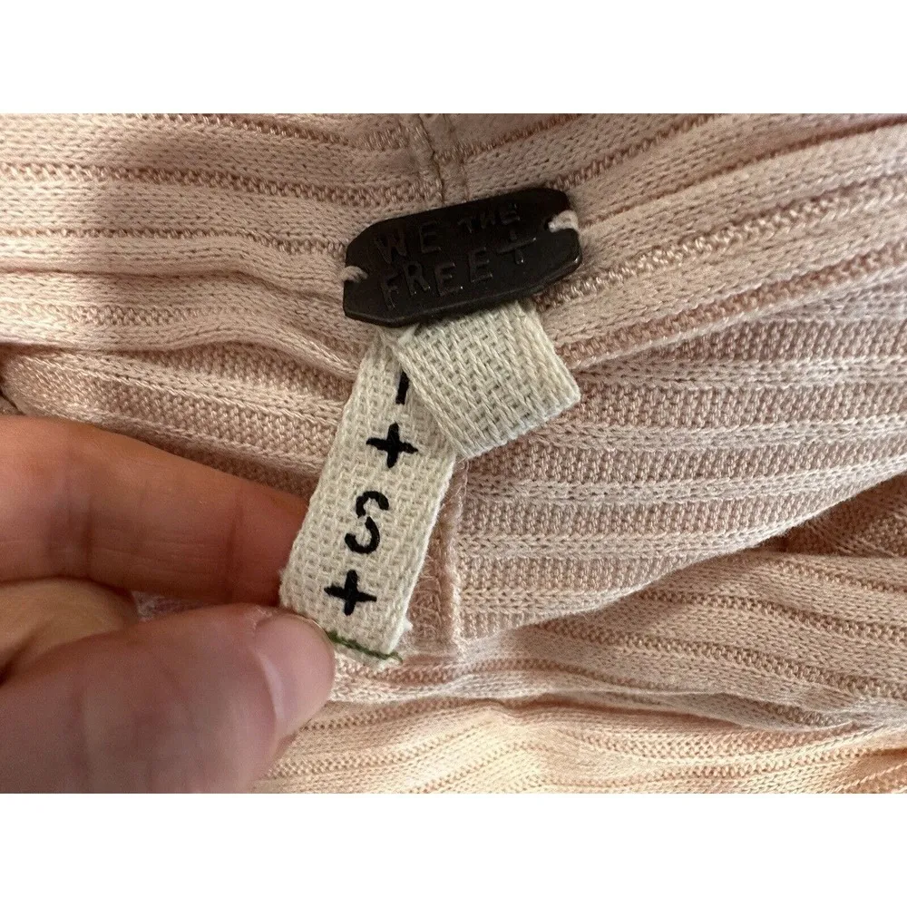 Free People We the Free Lover Rib Thermal Sweater Top Small S - Image 6