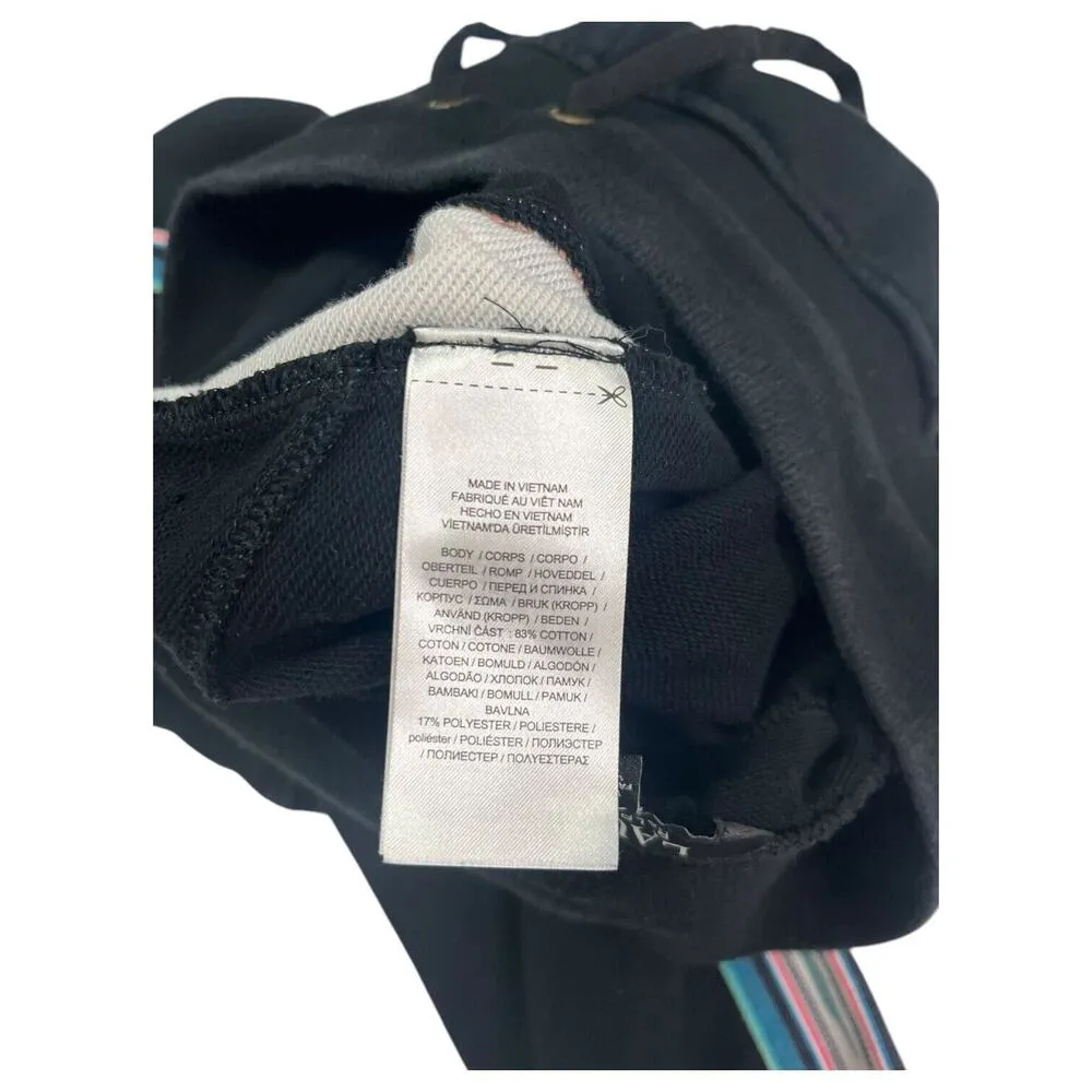 Lauren Ralph Lauren Joggers Womens Extra Small Black French Terry Logo LRL Size XS - Image 10