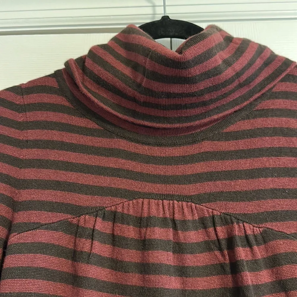 Ella Moss Women’s Turtleneck Striped Sweater - Image 4