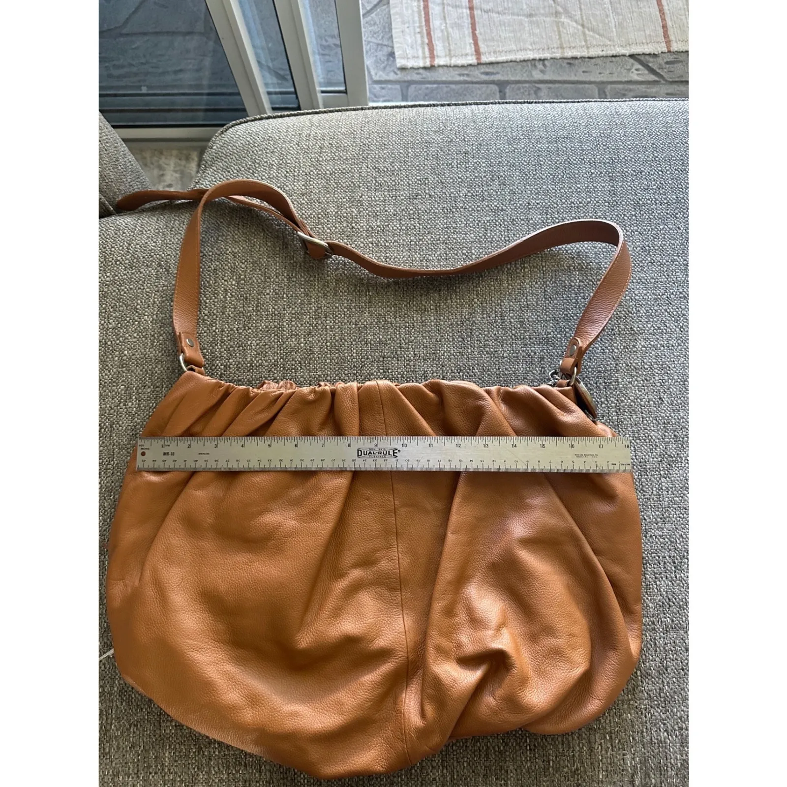 Concealed Carry Woolstenhulme Designer Bags Brown Leather Hobo Shoulder Bag NWOT - Image 9