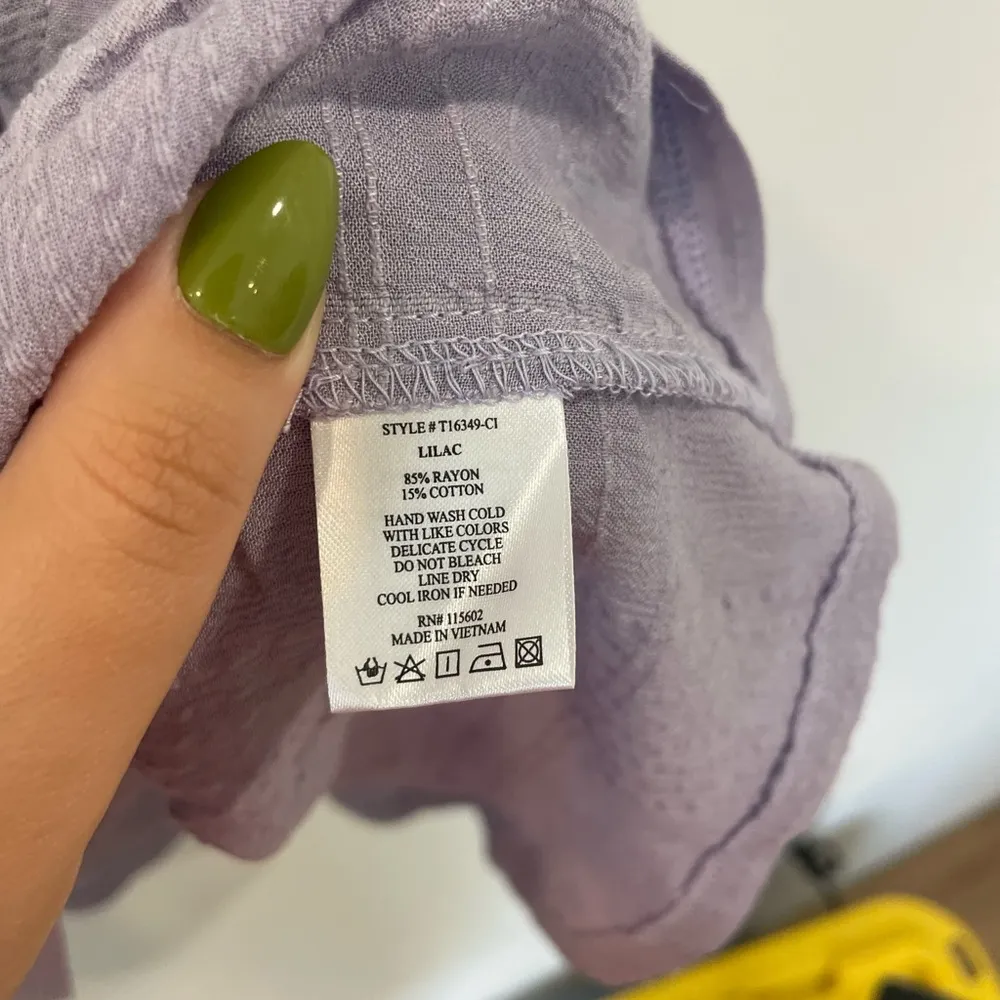 Lush NWT Purple Smocked Camisole Top sz Large - Image 5