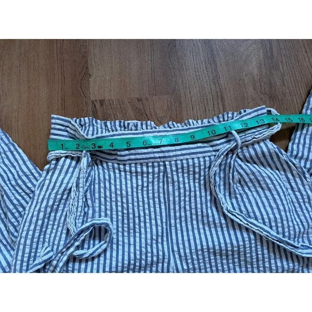 Forever 21 pants with paper bag waist & belt sz M - Image 7