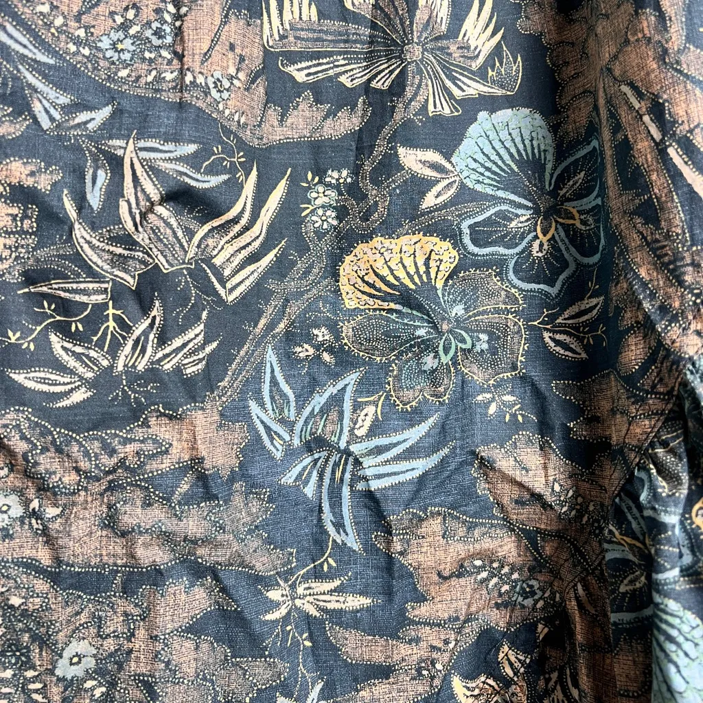 Ulla Johnson Leiko Dress Blue Floral Print Cotton Long Sleeve Mini 00‎ Boho - Image 7