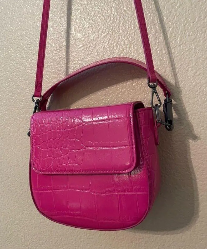 Pink Faux Leather Purse  - Image 7