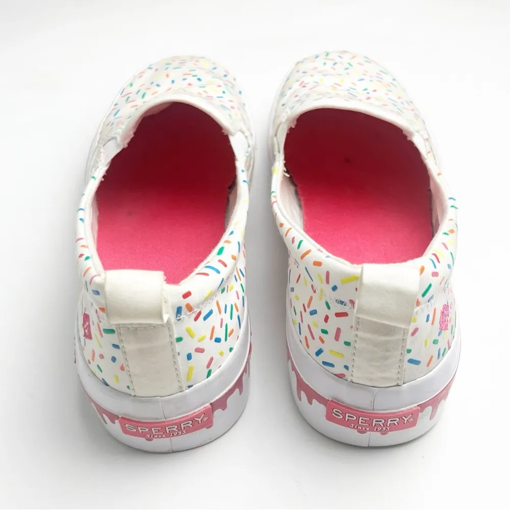SPERRY Top Sider Ice Cream Rainbow Sprinkles Slip On Boat Shoes, Size 7.5 - Image 8