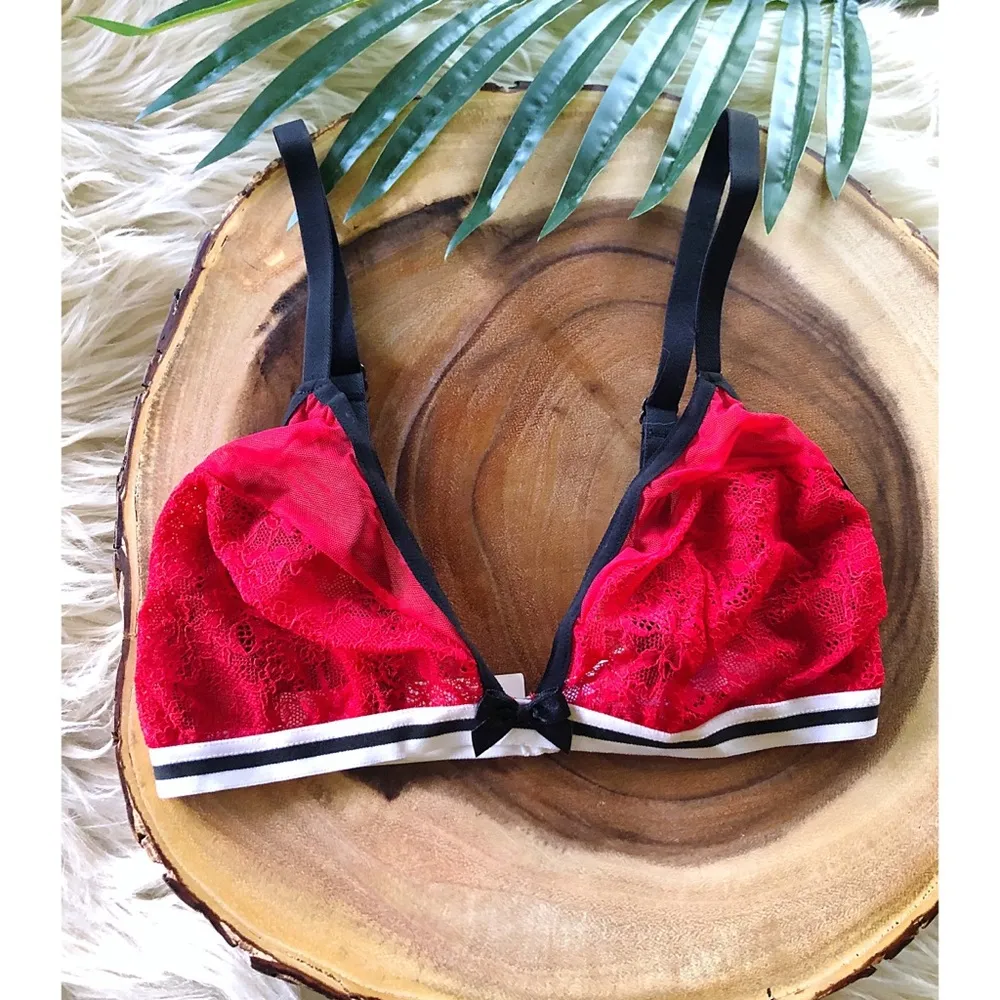 NWT Cosabella Adelaide Red Triangle Bralette - Image 6