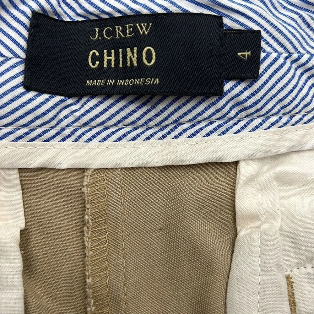 J Crew khaki chino cotton short size 4 - Image 2