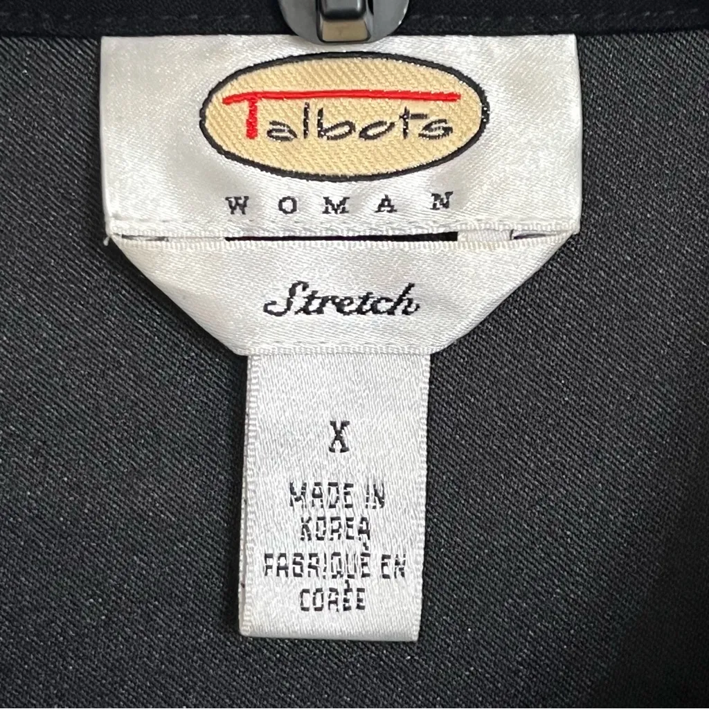 Women’s Talbots Long Sleeve Button Down Shirt In Black Size X - Image 4