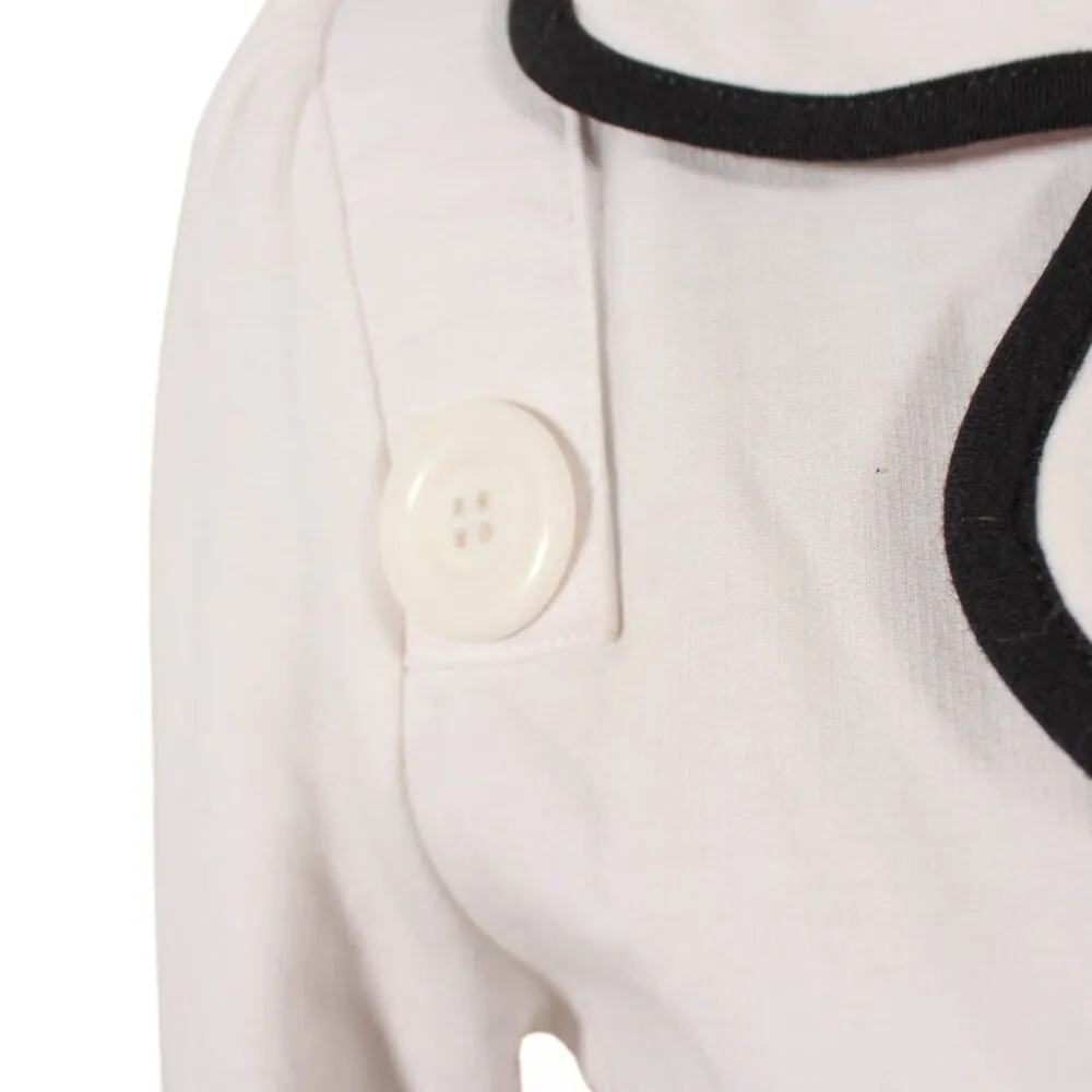 Vintage Y2K LA Kitty White Coat w/ Black Trim – Juniors L, Old Hollywood Chic Size undefined - Image 5