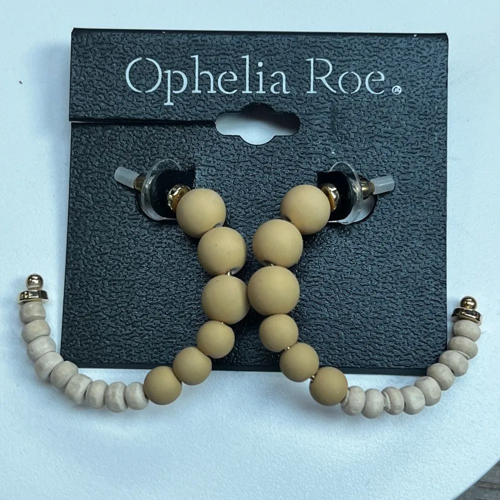 Ophelia Roe Open Hoop Beaded Earrings - Image 4