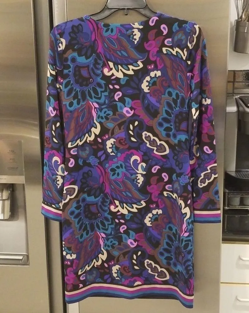 💕TRINA TURK💕 Paisley Print Long Sleeve Dress - Image 8